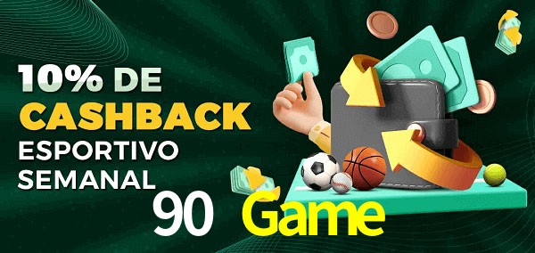 10% de bônus de cashback na 90 Game
